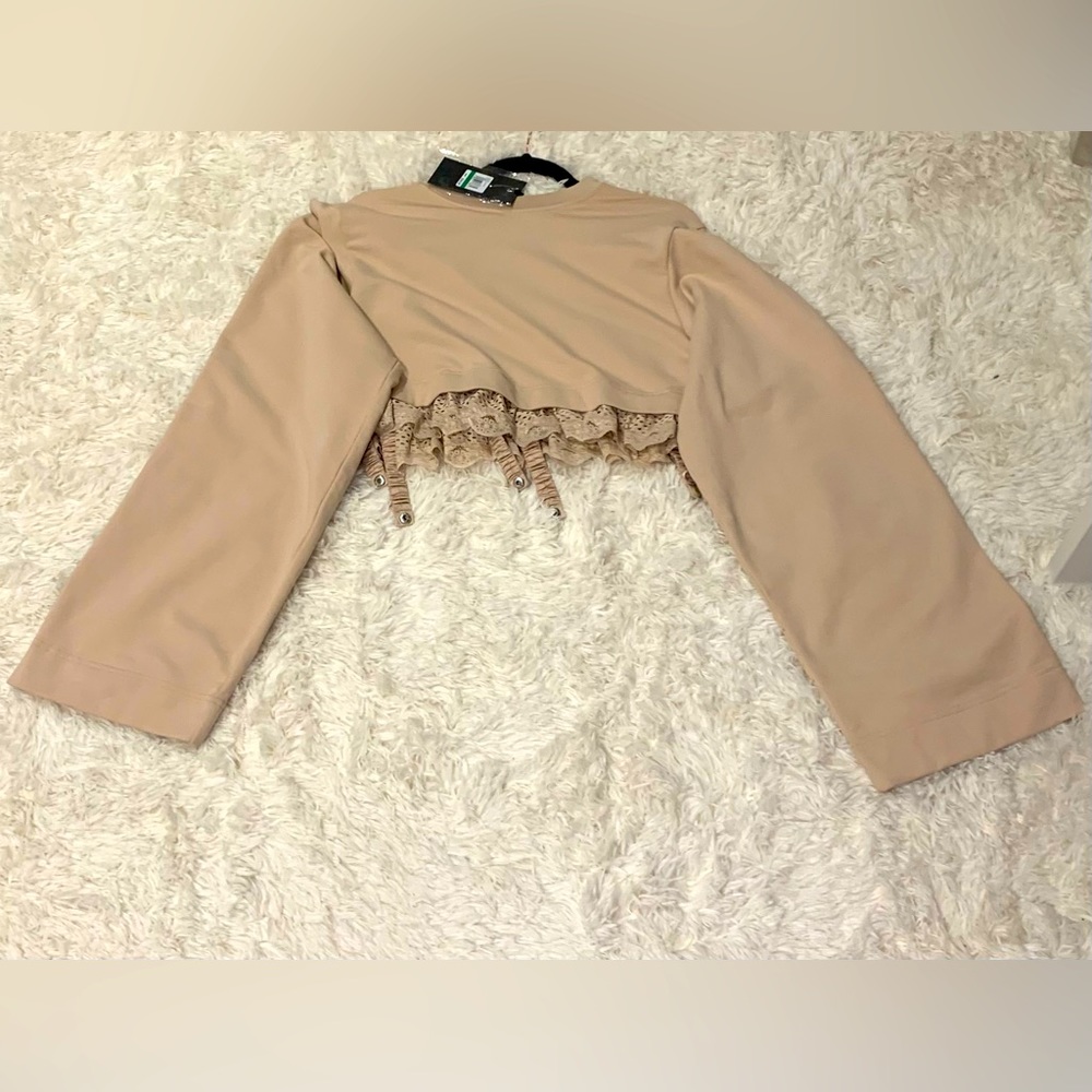 Fenty Kimono Sleeve Tee Size Large - NWT Women | Color: Beige | Size: L